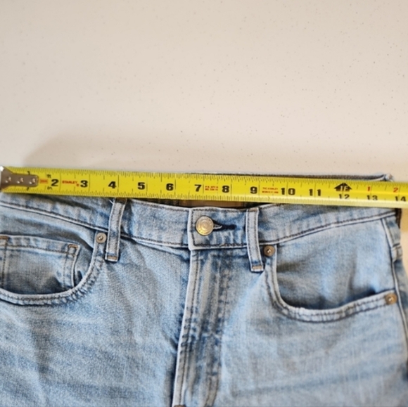Everlane Cheeky Jean Straight Leg 90s Style High Rise Crop Jeans Light size 27 - Picture 4 of 6